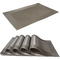Intirilife Tischset mit Tischmatte und Untersetzer (6tlg.)