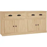 vidaXL Sideboards 2 Stk. Sonoma-Eiche Holzwerkstoff