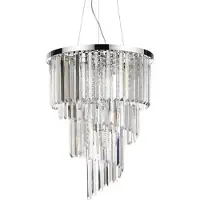 Dmora Carlton Sp12 Cromo Hanging Lamp Durchsichtig