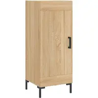 vidaXL Highboard Sonoma-Eiche 34,5x34x180 cm Holzwerkstoff