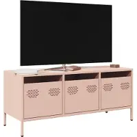 vidaXL TV-Schrank Rosa 101,5x39x43,5 cm Kaltgewalzter Stahl