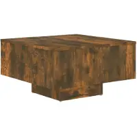 vidaXL Couchtisch Räuchereiche 60x60x31,5 cm Holzwerkstoff