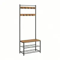 Vasagle Kompaktgarderobe ¦ braun ¦ Maße (cm): B: 70 H: 175