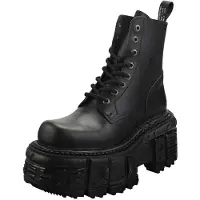 New rock Unisex Military Techno Plateaustiefel – M-MILI084N-S5
