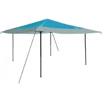vidaXL Pavillon-Zelt Blau 395 x 395 x 251 cm Stoff