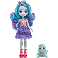 Enchantimals Sunshine Beach Schildkrötenpuppe und Tierfreund mit Deluxe-Haar zum Stylen und farbenfrohen Moden, Modepuppe, Weiblich, 4 Jahr(e), Junge/Mädchen, 170 mm, 80 g