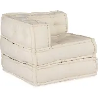 vidaXL Modulare Sofagarnitur 2 stk. Stoff Creme 140 x 70 x 56 cm
