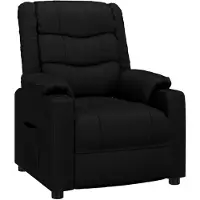 vidaXL Relaxsessel Schwarz Kunstleder