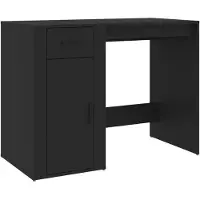 vidaXL Schreibtisch Schwarz 100x49x75 cm Holzwerkstoff