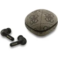 GUESS TWS ENC 4G Classic Metal Logo Kopfhörer braun