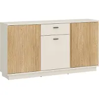 Die Möbelfundgrube Sideboard mit 1 Schublade Beige-Kaschmir - Eiche 150 cm - MOSANO