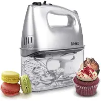 Duronic HM4 Handmixer, Kunststoffgehäuse, 400 Watt, 6 Geschwindigkeiten