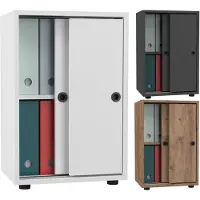Hioshop Büroschrank Aktenschrank Ulas 2fach