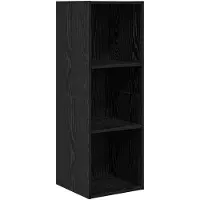 vidaXL TV-Schrankset Schwarz Eichen-Optik 37 x 37 x 107 cm