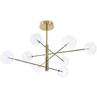 Ideal Lux Hängelampe Equinoxe, messing / gold, für Wohn- / Esszimmer, Metall, Pendelleuchte