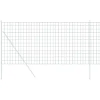 vidaXL Eurozaun Grün 1,4 x 10 m PVC-beschichtetes Eisen