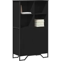 vidaXL Highboard Schwarz 79,5x35,5x137,5 cm Holzwerkstoff