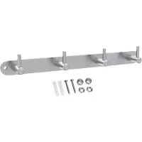Intirilife Garderobenleiste mit 4 Haken