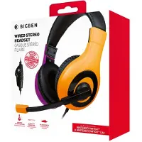 BigBen Interactive Kabelgebundenes Stereo-Headset (Switch) - rosa/orange