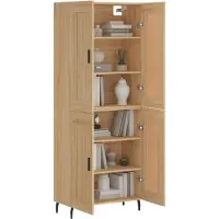 vidaXL Highboard Sonoma-Eiche 69,5x34x180 cm Holzwerkstoff