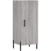 vidaXL Highboard Grau Sonoma 34,5x34x180 cm Holzwerkstoff