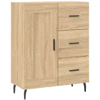 vidaXL Highboard Sonoma-Eiche 69,5x34x180 cm Holzwerkstoff