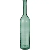 Mica Decorations Rioja-Flaschenvase - H100 x Ø21 cm - Recyclingglas - Grün