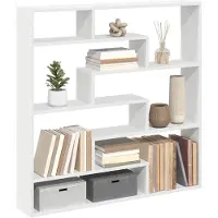 vidaXL Würfelregal 7 Fächer Weiss Holzwerkstoff