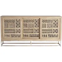 GINER Y COLOMER Sideboard im Mangoholz-Style, 95 cm x 190 cm x 40 cm