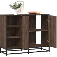 vidaXL Sideboard Braun Eichen-Optik 92x35x76 cm Holzwerkstoff
