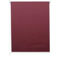 Mendler Rollo HWC-D52, Fensterrollo Seitenzugrollo Jalousie, 60x160cm Sonnenschutz Verdunkelung blickdicht bordeaux