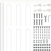 vidaXL Gartenzaun BOXTEL 5 stk. 8,5 x 0,6 m Pulverbeschichteter Stahl