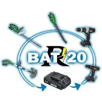 Ribiland PRBAT20-CB - Akku-Rasentrimmer - 20V 2Ah Akku