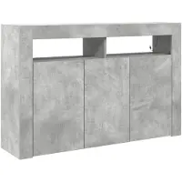vidaXL Sideboard Beton Grau 116 x 30 x 75 cm Holzwerkstoff