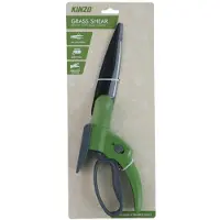 Kinzo Grasschere 360 Grad Drehbar – Manuelle Rasenschere mit Sicherheitsverriegelung, Antihaftbeschichtung und Ergonomischem Griff – Für Rasenränder und Beete