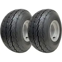 SPARROW 18.5x8.50-8 Anhängerreifen, Felge 100mm PCD Wanda Straßenzulassung 425kg Last (Satz von 2)