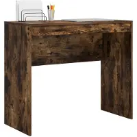 vidaXL Schreibtisch Geräucherte Eiche 90 x 40 x 76 cm