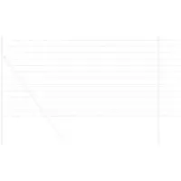 vidaXL Eurozaun 1 x 10 m PVC-beschichtetes Eisen