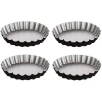 Autre Mini-Obstkuchenformen 4er-Set in schwarz | Gr.: onesize