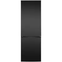 Bomann Kühlschrank mit Gefrierfach 186cm | 4 Ablagen | Kühlgefrierkombi 315L | Türanschlag wechselbar | 40db | Refrigerator KG 7357 schwarz-inox