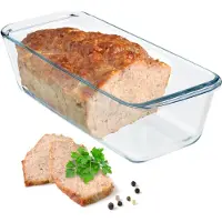Kadax Brotbackform aus Glas, Kuchenform 28 cm, hitzebeständige Form