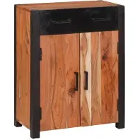 vidaXL Sideboard Braun 55 x 30 x 75 cm Massivholz Akazie