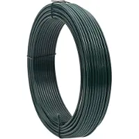 vidaXL Zaunbindedraht Grün 33 m PVC