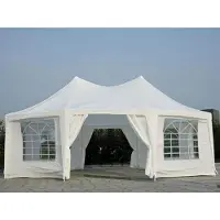Bc-elec - 5300-0010 PAVILLON 6,8X5M ACHTECKIG PARTYZELT GARTENPAVILLON DELUXE FESTZELT GARTEN ZELT