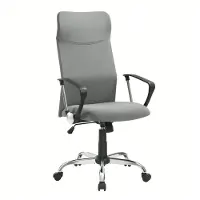 Songmics Chefsessel (1 St), Atmungsaktiver Netzbezug, Grau