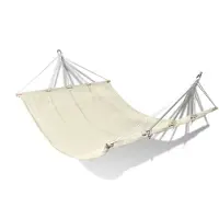 Helloshop26 Hammock Stoff 210 x 150 cm crème 2202056/2