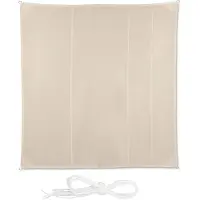 Helloshop26 Quadratisches Sonnensegel 5 x 5 m beige 13_0002942_4