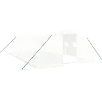 Helloshop26 - Gewächshauszelt für Pflanzen Blumen und Gemüse mit Stahlrahmen 32 m2 8 x 4 x 2 m weiß 02_0044575