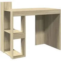 Helloshop26 - Schreibtisch Tisch Arbeitsplatz Computermöbel Arbeitszimmermöbel Sonoma-Eiche 103,5 x 56,5 x 94 cm Holzwerkstoff 02_0023638