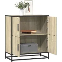 vidaXL Sideboard Sonoma-Eiche 68x35x76 cm Holzwerkstoff